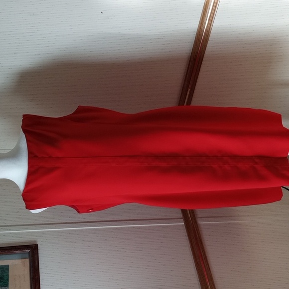 Calvin Klein Red Midi Dress, Professional, Office, Party, Special Occasions, Hol - Picture 4 of 9